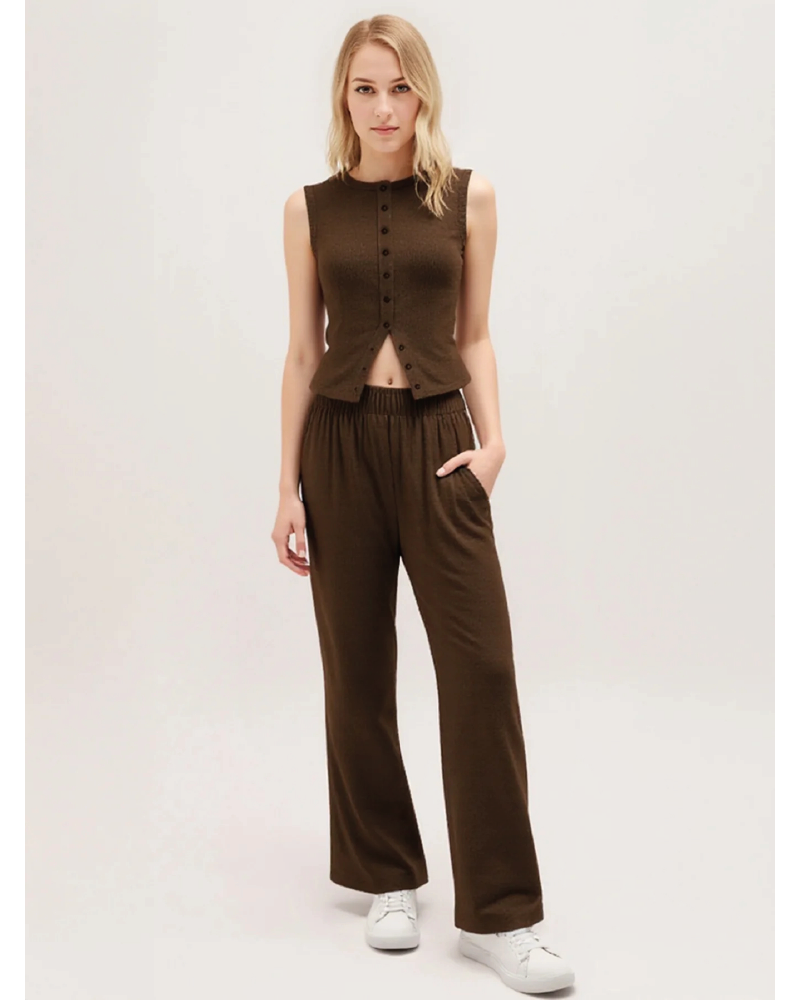 Leisure Tank Top & Stretchy Trousers Co-ord