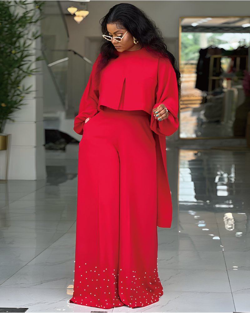 Naomi Wide Leg Pant Set