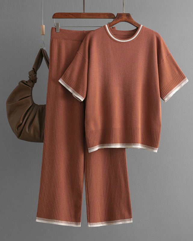 Soft Touch Knit Pants Set