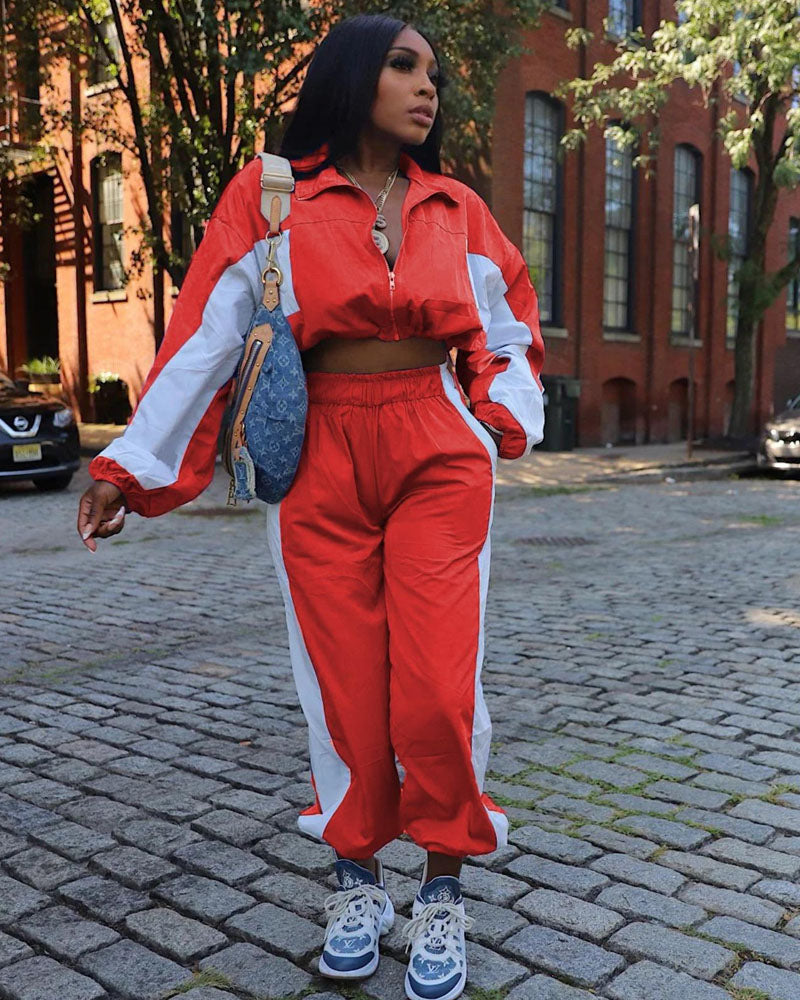 Ready To Go Windbreaker Jogger Set