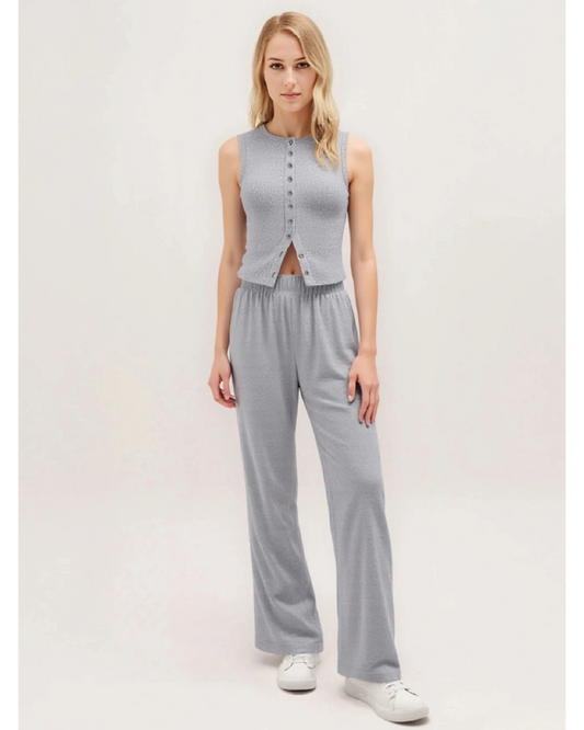Leisure Tank Top & Stretchy Trousers Co-ord