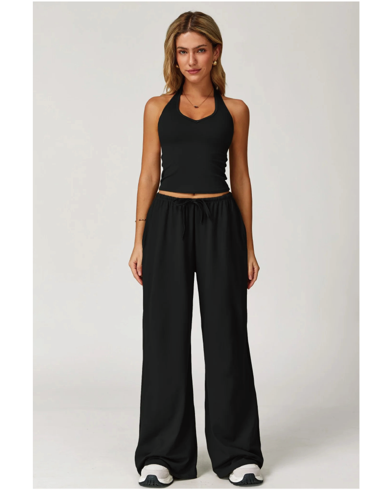 The Sprint Halter Tank Top Sweatpants 2-Piece Set