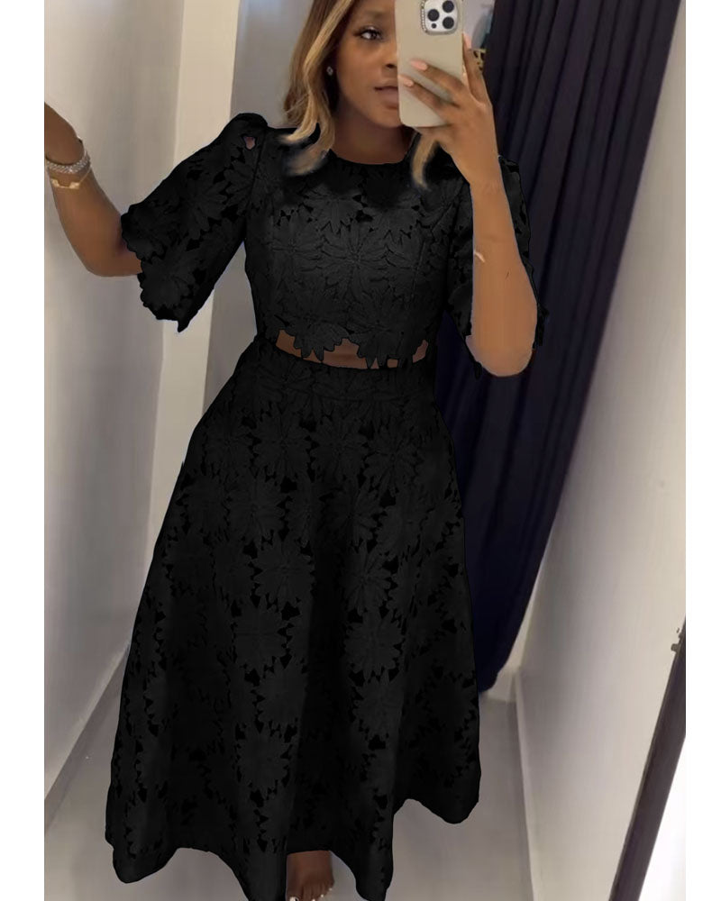 Elegance Lace Skirt Set