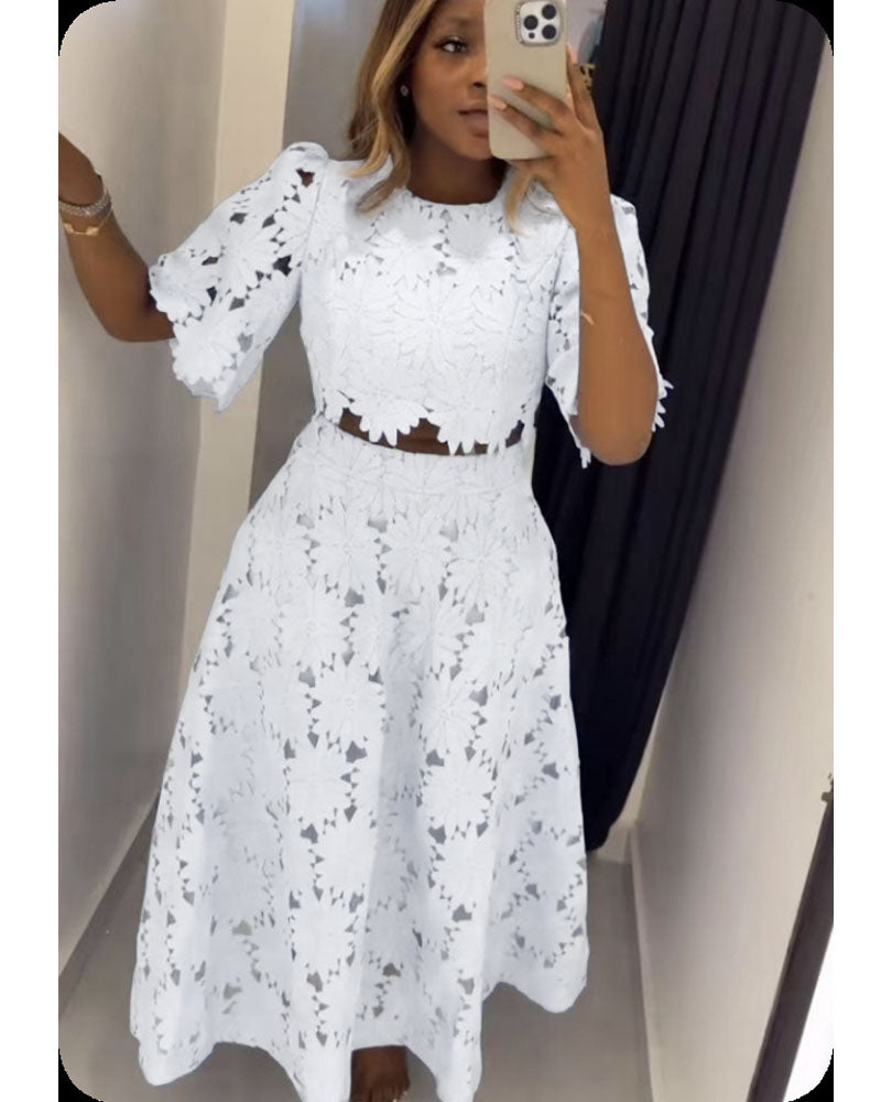Elegance Lace Skirt Set