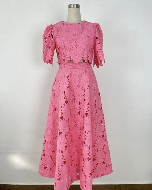 Elegance Lace Skirt Set